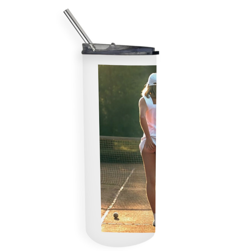 Tennis Girl Martin Elliott Skinny Tumbler | Artistshot