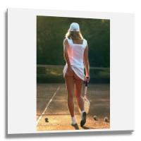 Tennis Girl Martin Elliott Metal Print Square | Artistshot