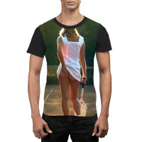 Tennis Girl Martin Elliott Graphic T-shirt | Artistshot