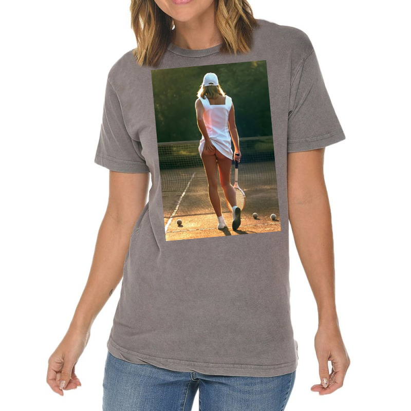 Tennis Girl Martin Elliott Vintage T-shirt | Artistshot