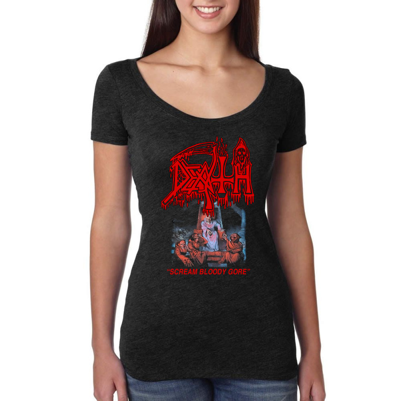 New Death Scream Bloody Gore T Shirt Women's Triblend Scoop T-shirt by candleardikas | Artistshot