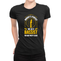 Bass Guitar Bassist Guitarist Gift Instrument (5) Ladies Fitted T-shirt | Artistshot