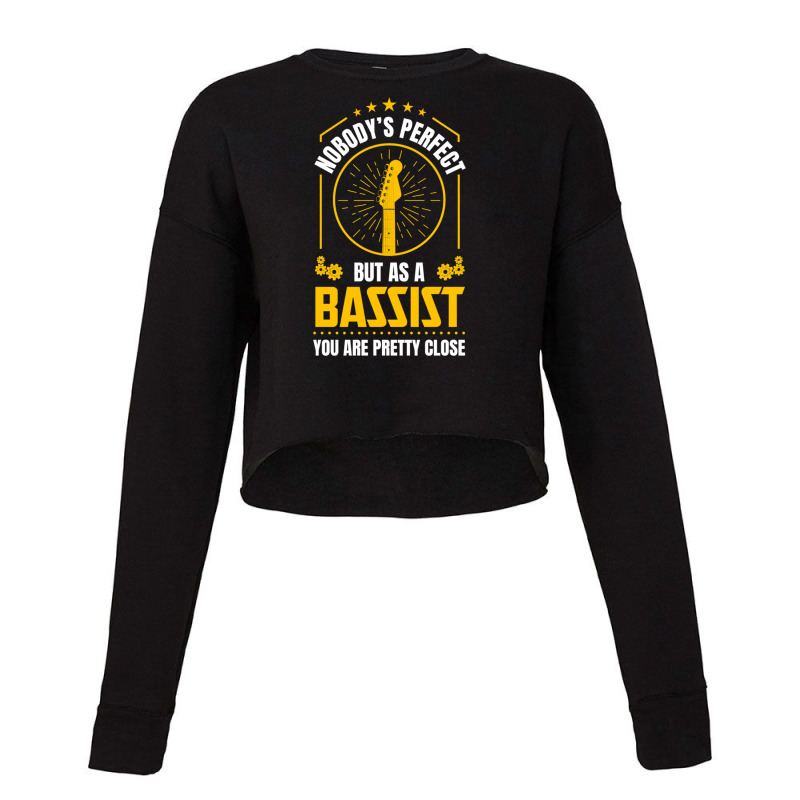 Bass Guitar Bassist Guitarist Gift Instrument (5) Cropped Sweater by ChuArt. | Artistshot