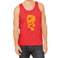 Yellow Chinese Dragon Tank Top | Artistshot