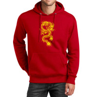 Yellow Chinese Dragon Unisex Hoodie | Artistshot