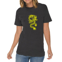 Yellow Chinese Dragon Vintage T-shirt | Artistshot