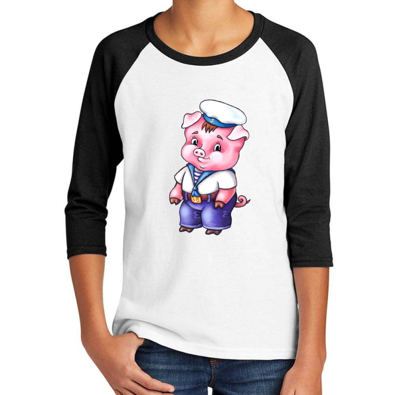 Cool Baby Pig Youth 3/4 Sleeve by ayassam | Artistshot