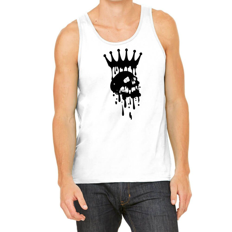 Melting Skull With Melting Crown Tank Top | Artistshot