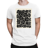 Black And White Retro Floral Art Print T-shirt | Artistshot