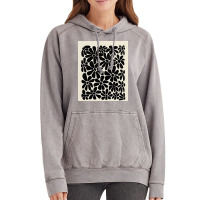 Black And White Retro Floral Art Print Vintage Hoodie | Artistshot