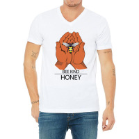 New Quote Wholesome Honey Bee Cool Vector V-neck Tee | Artistshot