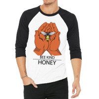 New Quote Wholesome Honey Bee Cool Vector 3/4 Sleeve Shirt | Artistshot