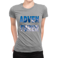 Adventurer Mountain Style Ladies Fitted T-shirt | Artistshot