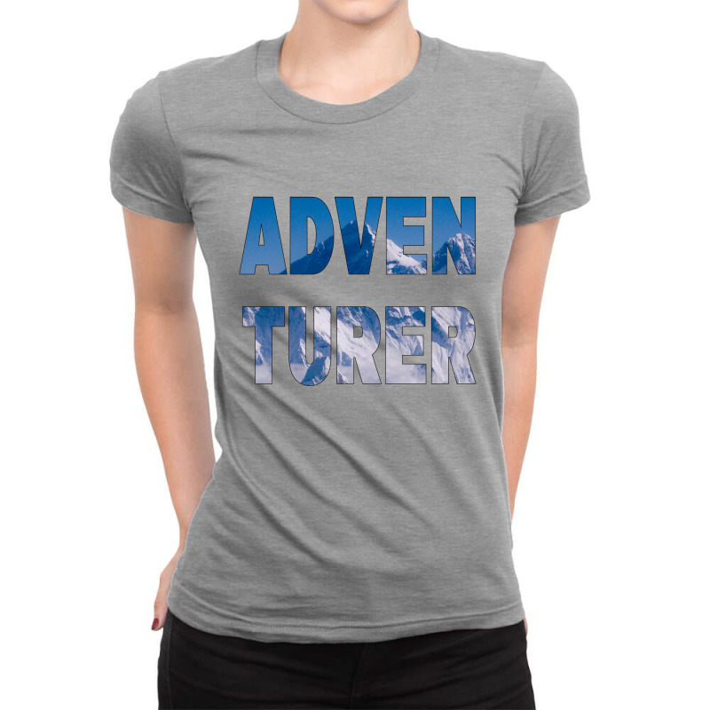 Adventurer Mountain Style Ladies Fitted T-Shirt by Nyomans14 | Artistshot