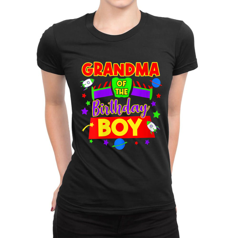 Womens Womens Grandma Of The Toy Birthday Story Bo Ladies Fitted T-Shirt by johnnyus | Artistshot