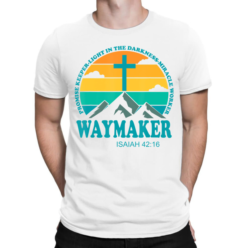 Cool Retro Vintage Waymaker Promise Keeper Miracle T-shirt | Artistshot