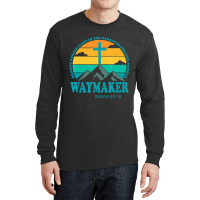 Cool Retro Vintage Waymaker Promise Keeper Miracle Long Sleeve Shirts | Artistshot