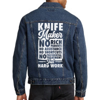 Knifemaking Knife Making Bladesmith Smithing Knife Men Denim Jacket | Artistshot