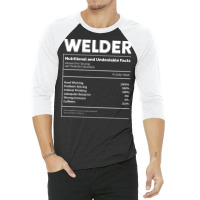 Welding Nutritkon Facts Welder Metalsmith Blue 3/4 Sleeve Shirt | Artistshot