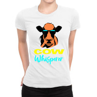 Cow Whisperer Gifts Farm Lovers Farmer Animal Cow Ladies Fitted T-shirt | Artistshot