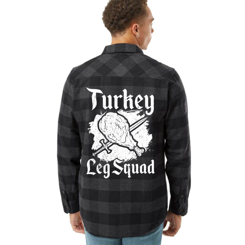 Turkey Leg Squad Medieval Knights Meal Renaissance Flannel Shirt | Artistshot