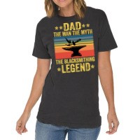 Vintage The Blacksmithing Legend Funny Fathers Day Vintage T-shirt | Artistshot