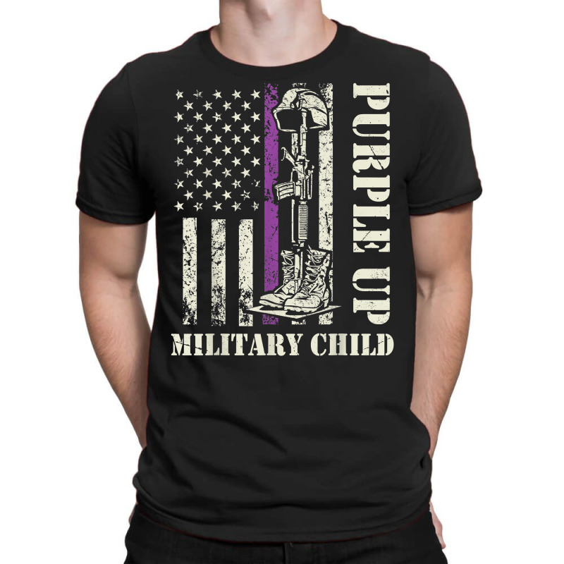 Purple Up Military Kids Shirt Military Child Month T-shirt | Artistshot