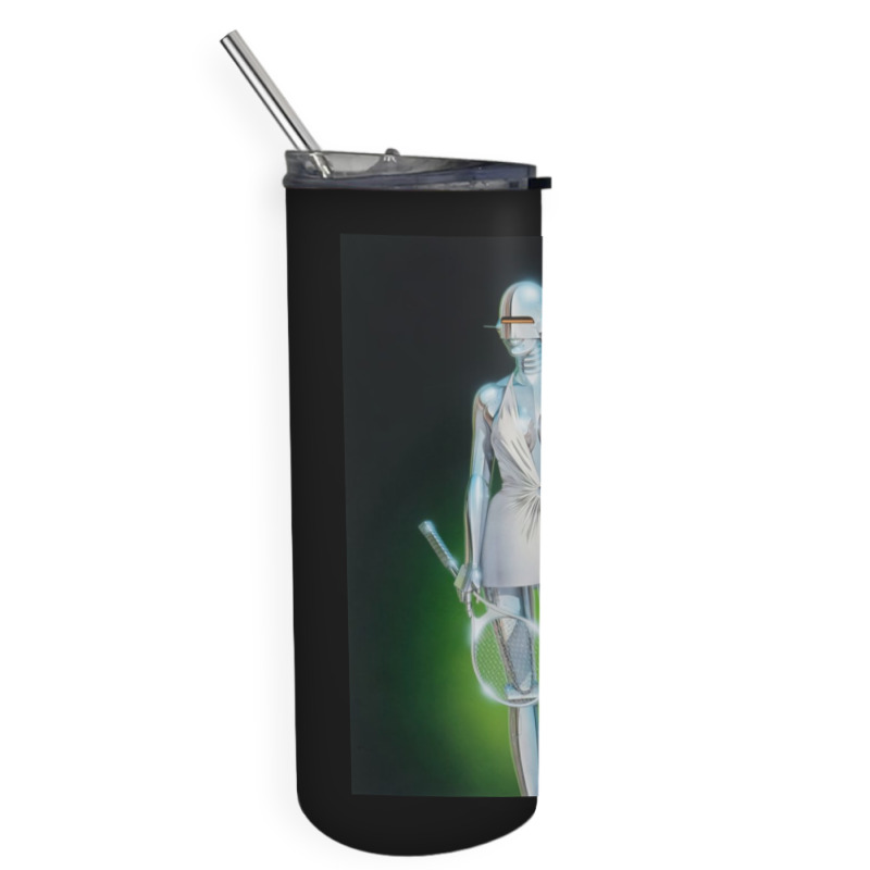 Tennis Robot Art Skinny Tumbler | Artistshot