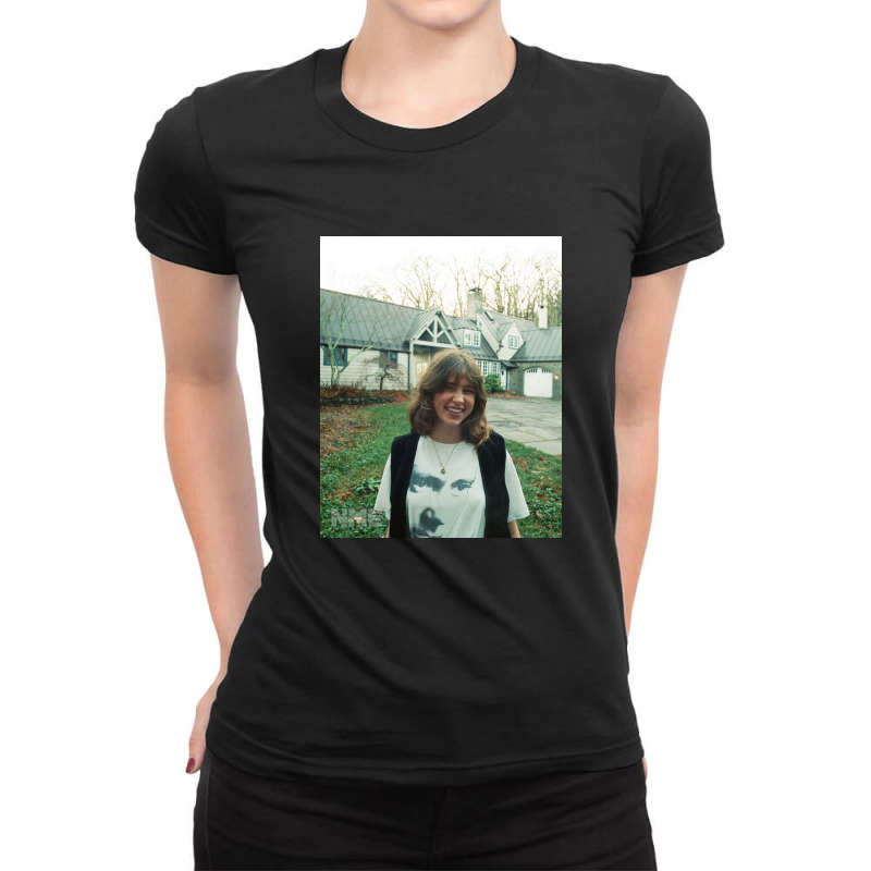 Smile Girl Ladies Fitted T-Shirt by robbinbessie | Artistshot