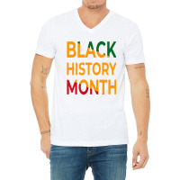 Celebrating Black History Month African American U V-neck Tee | Artistshot