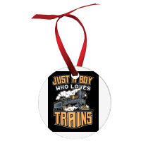 Just A Boy Who Loves Trains For Boys Ornament | Artistshot