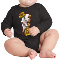 Sport Baseball  Lightning Bolt Long Sleeve Baby Bodysuit | Artistshot