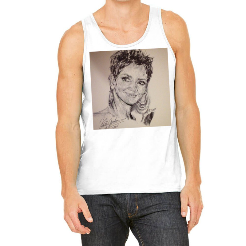 Halle Berry Portrait Tank Top | Artistshot