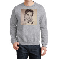 Halle Berry Portrait Crewneck Sweatshirt | Artistshot