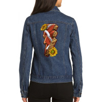 Sport Football  Lightning Bolt Ladies Denim Jacket | Artistshot