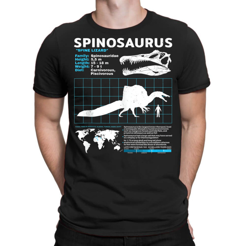 Spinosaurus Fact Sheet Dinosaur Facts Tank Top T-shirt | Artistshot