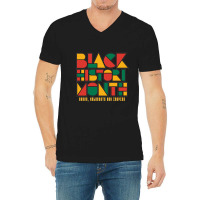 Geometric Black History Month V-neck Tee | Artistshot