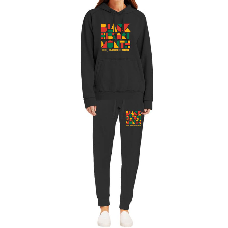 Geometric Black History Month Hoodie & Jogger Set | Artistshot