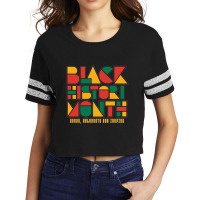 Geometric Black History Month Scorecard Crop Tee | Artistshot