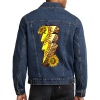 Sport Softball  Lightning Bolt Men Denim Jacket | Artistshot