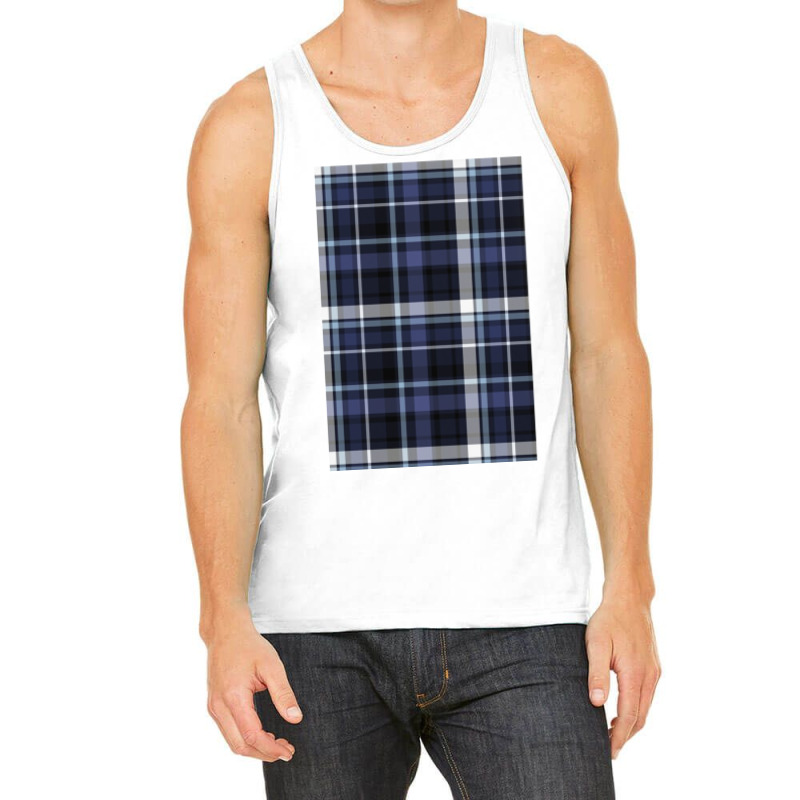 Blue And Grey Checks Tank Top by heathybatevam | Artistshot