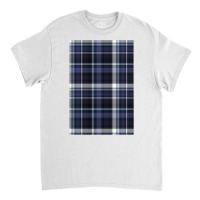 Blue And Grey Checks Classic T-shirt | Artistshot