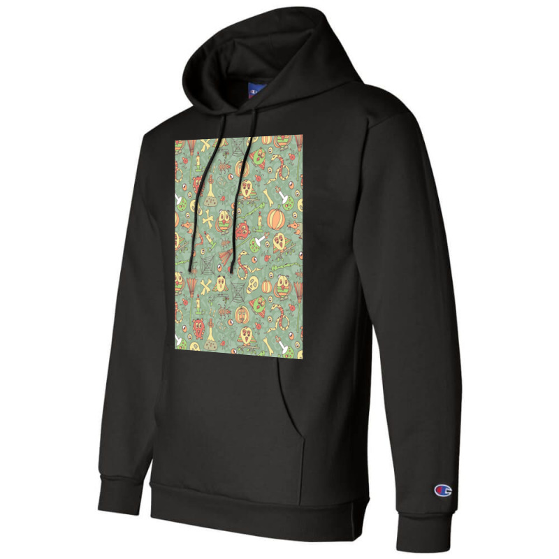 Halloween Seamless Pattern Champion Hoodie by ernolundon | Artistshot