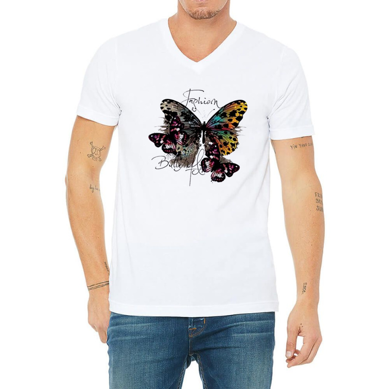 Fashion Batterfly V-neck Tee | Artistshot