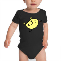 Musical Notes Yellow Bird Baby Bodysuit | Artistshot