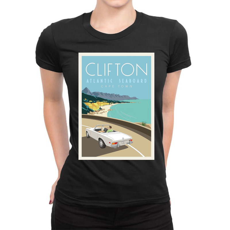 Clifton Atlantic Seaboard Cape Town Ladies Fitted T-Shirt by federicoda | Artistshot