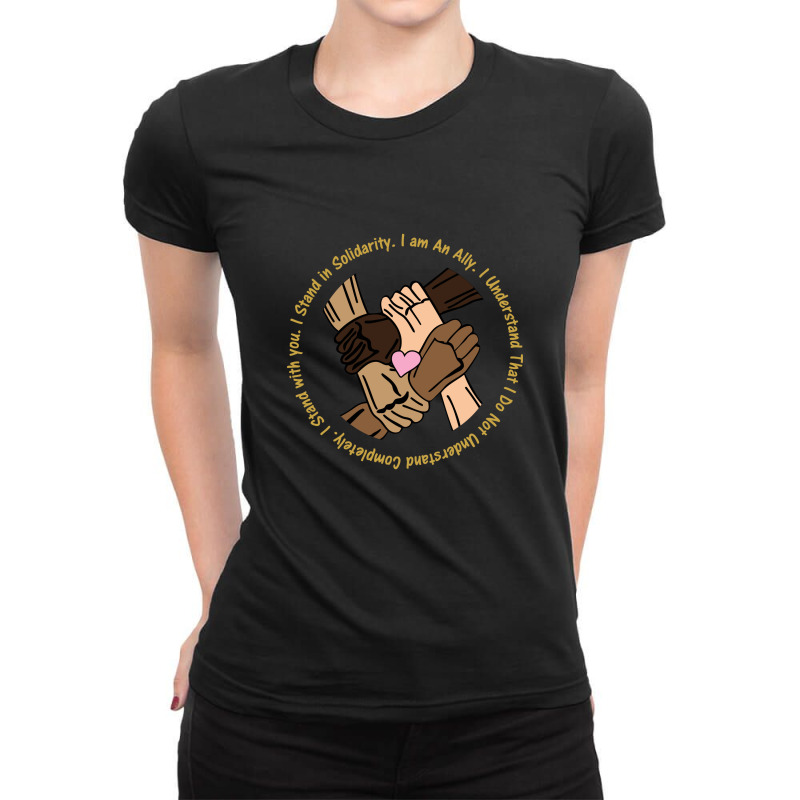 Black Lives Matter Shirt, Anti Racism T Shirt, Act Ladies Fitted T-Shirt by Ngocjohn82 | Artistshot