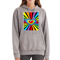 Pride Rainbow Heart 1 Vintage Hoodie | Artistshot