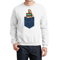 Pocket Jeff Goldblum Crewneck Sweatshirt | Artistshot