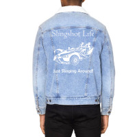 Slingshot Life Just Slinging Around T Shirt Unisex Sherpa-lined Denim Jacket | Artistshot